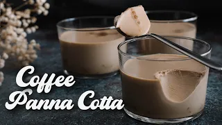 Coffee Panna Cotta | How to make Panna Cotta EASY |  ASMR Cooking