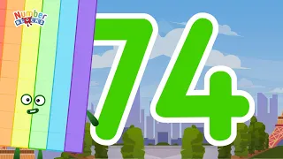 Numberblocks Magic Run 74 - Numberblocks 74 Adventure | Number Explore