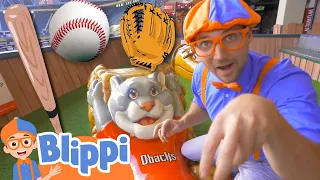 Blippi at the Baseball Stadium | Sports and Outdoor Activities for Kids