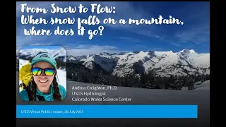 PubTalk-07/2023: From Snow To Flow - When Snow Falls On A Mountain, Where Does It Go?