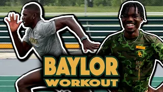 TWO Workouts In ONE! ft. Baylor Stars Nathaniel Ezekiel & Demar Francis