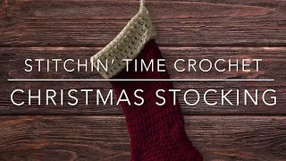 How to Crochet an Easy Christmas Stocking