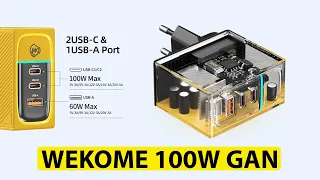 Тест WEKOME 100W GaN - универсальное type-c зарядное для ноутбуков, повер- банков, планшетов