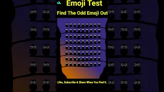 Find The Odd Emoji Out | Spot The Difference Emoji | Emoji Puzzle Quiz | #shorts #trending #short