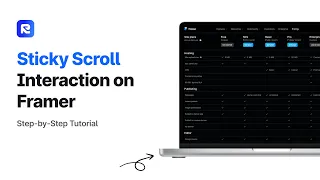 How to make a Sticky Scroll Interaction on Framer