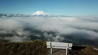 плато Канжол, вид на Эльбрус с воздуха mavic pro