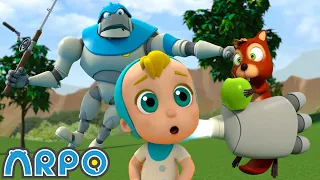 ARPO the Robot | Picnic PANIC!!! | Funny Cartoons for Kids | Arpo and Daniel
