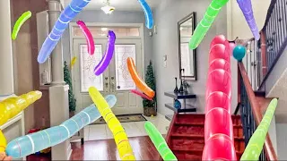 Balloon Pop - Flying Rocket Balloons In House - Balloon ASMR - Funny Balloons - No Music#asmrsounds