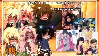 -Team 7 reacting to future self's🙋‍♀️🌺//reaction vid//Ft.sakura, sasuke, naruto,//GCRV//