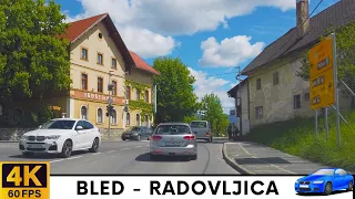 Driving in Slovenia 1: from Bled to Radovljica (and back) - 4K Car Drive