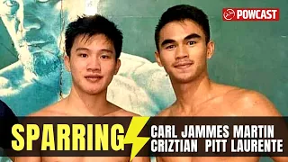 Amazing! Carl Jammes Martin vs Criztian Pitt Laurente Sparring Highlights