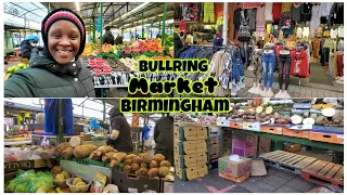 £1 Street/Open market. Cheapest market in Birmingham. Bullring Fresh Food Market Birmingham