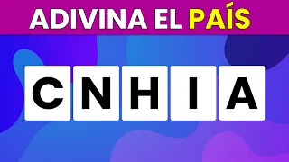 Adivina el País con el nombre Desordenado 🤓🧠 | Test de Geografía y Cultura General ✅