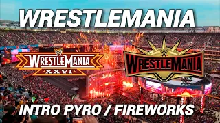 WWE WrestleMania (26 - 35) All Intro Pyro/Fireworks!