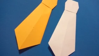 Галстук из бумаги. Paper tie