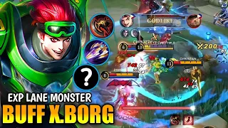 THIS MONSTER BUILD X.BORG DELETE ALL ENEMY EASILY!!🔥| X.BORG BEST BUILD 2023 | MLBB