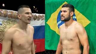 DANGEROUS Brazilian fighter or INVINCIBLE Russian talent? Tough fight with brutal KNOCKOUT!