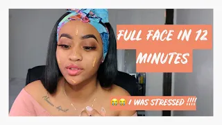 12 MINUTE MAKEUP CHALLENGE || #AaliyahJayChallenge || I TRIED TOO .. 😂