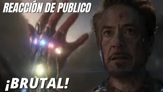 Avengers EndGame | Reacción de Fans a Chasquido de Iron Man😱