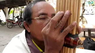 Lao Khaen Master Somdee playing Lam Sarawan ลำสาละวัน.