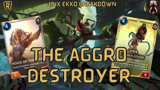 Tired Of Losing To Aggro? Try This Ekko Jinx Deck, It DESTROYS Them | Legends of Runeterra