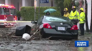 Rare tornado warning issued for parts of Southern California