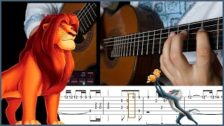 The Lion King on guitar + TAB