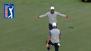 Justin Thomas’s dramatic putt to win Foursomes match at Presidents Cup 2019