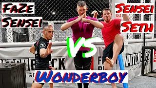 FaZe Sensei VS Wonderboy Thompson VS Sensei Seth | SPARRING KARATEKA