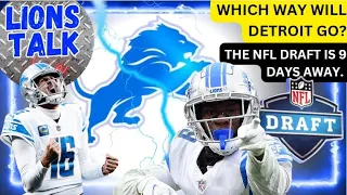 LIONS TALK LIVE MORNING SHOW!!! WHICH WAY WILL DETROIT GO IN THE DRAFT?