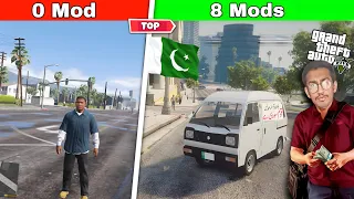 I Installed Top 8 Pakistani Mods In Gta5 || lonelystar