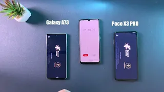 Galaxy A73 VS Poco X3 PRO Speed Test