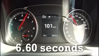 2017 Hyundai Elantra 1.6 Turbo (150kW) Elite Sport DCT acceleration with Racelogic results
