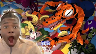 Rainbow Friends VS Poppy Playtime But It's Anime Part 3 - Pol (Gloo.tm Reaction)