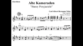 Alte Kameraden (Starzy Przyjaciele) - Carl Albert Herman Teike (Akordeon - Nuty)