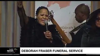 DEBORAH FRASER`S SISTER PAYS EMOTIONAL TRIBUTE TO HER SISTER DURING DE MEMORIAL SERVICE