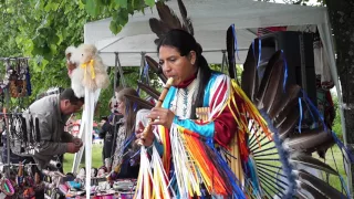 Beautiful Sunday. Native American Inty Pakarina at the Foundation Day of Tsarskoye Selo.