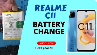 Realme c11 battery replacement | realme C11 2021 BATTERY CHANGE #realme #battery @HelloPhones