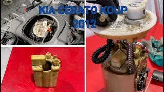 HOW TO REPLACE FUEL FILTER | KIA CERATO KOUP 2012 | VEHICLE JERKS AT IDLE AND UPHILL SOMETIMES
