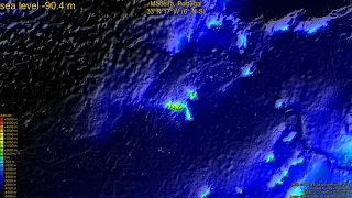 Madeira, Portugal, (z+c) sea level rise -135 - 65 m