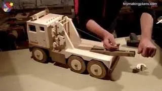 Wood Toy Plans - Big Rig Wrecker Truck