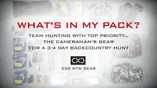 What's In My Pack? — Team Hunting with Top Priority — The Cameraman's Gear for a Backcountry Hunt