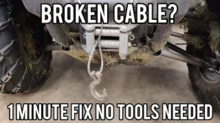 How to Fix a Broken Winch Cable