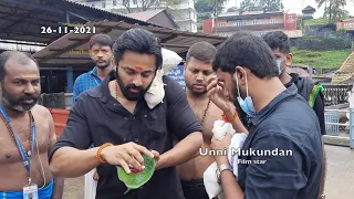 Unni Mukundan at Sabarimala