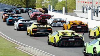 Bugatti Chiron Black Edition vs Lamborghini Veneno at Nordschleife