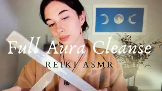 Reiki ASMR ~ Full Aura Cleanse  |  Rain Stick  |  Selenite