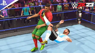 FULL MATCH - Messi vs Ronaldo - WWE World Cup Championship - WWE 2K23
