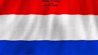 Netherlands (1815-1932) national anthem instrumental with waving flag