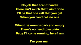 Bon Jovi I'm Your Man Lyrics HD