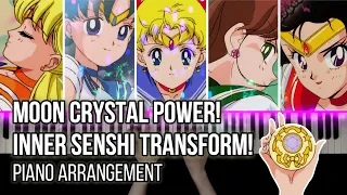 Moon Crystal Power! Inner Senshi Group Transformation! [Piano Arrangement] - Sailor Moon R OST